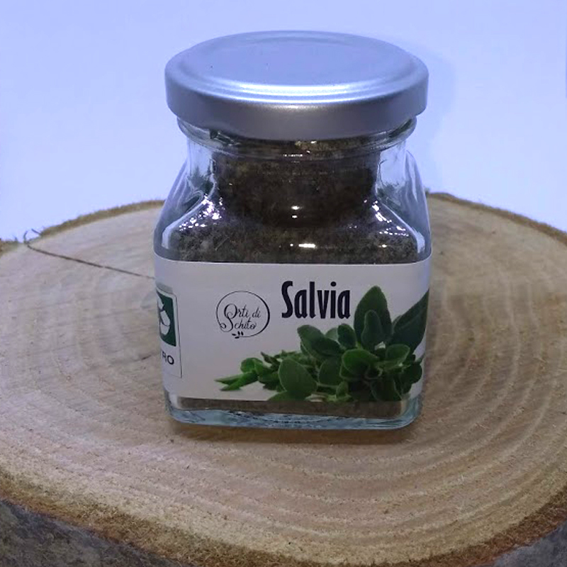 SALVIA ESSICCATA GR.15 IN VASETTO DI VETRO