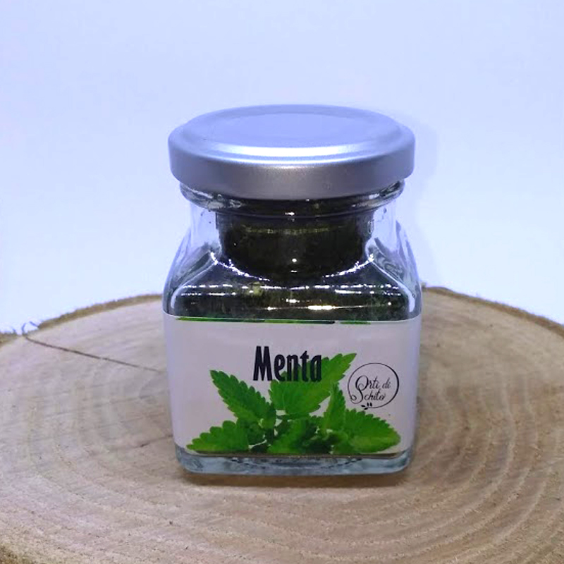 MENTA IN FOGLIE ESSICCATA GR.10 IN VASETTO DI VETRO