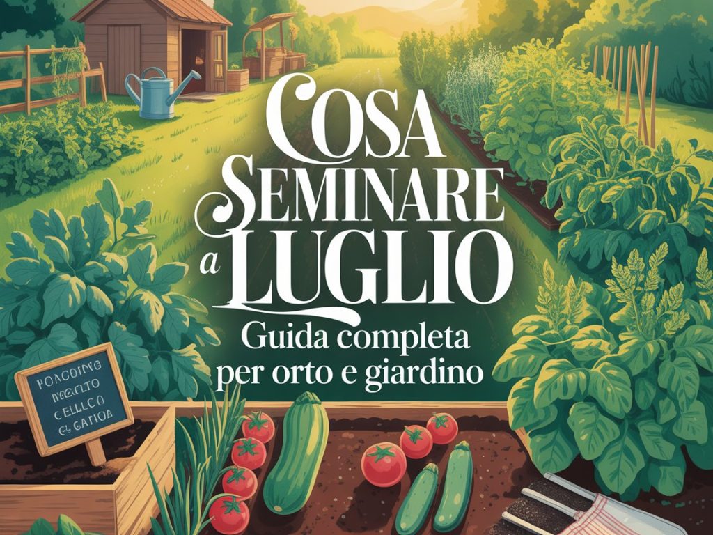 Cosa Seminare a Luglio Guida Completa Orto e Giardino 2026